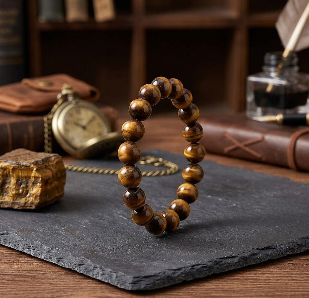Natural Tiger’s Eye Beaded Bracelet (8mm / 10mm)