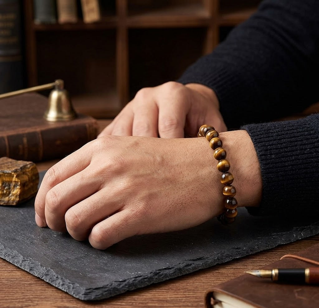 Natural Tiger’s Eye Beaded Bracelet (8mm / 10mm)