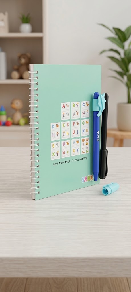 Magic Groove Handwriting Practice Notebook – Reusable Tracing Book for Kids & Adults