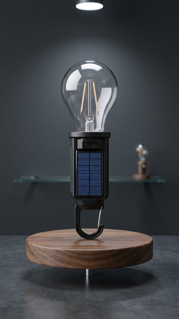 Portable Solar & USB Rechargeable Edison Bulb Light
