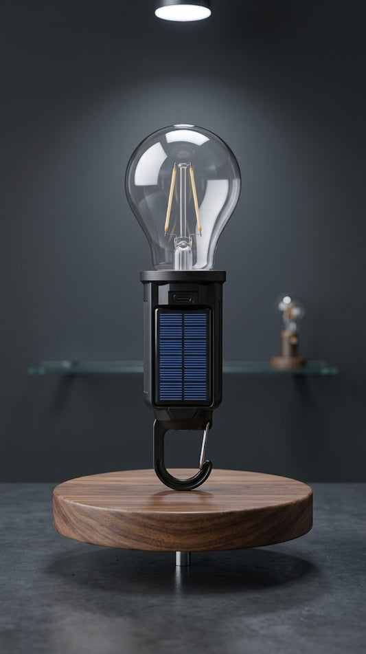 Portable Solar & USB Rechargeable Edison Bulb Light