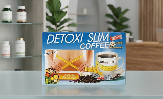 Detoxi Slim 3-in-1 High Fiber Weight Loss Instant Coffee