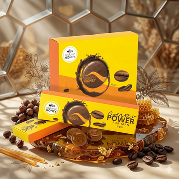 Premium Organic Honey & Coffee Energy Candy for Men – Natural Vitality Boost