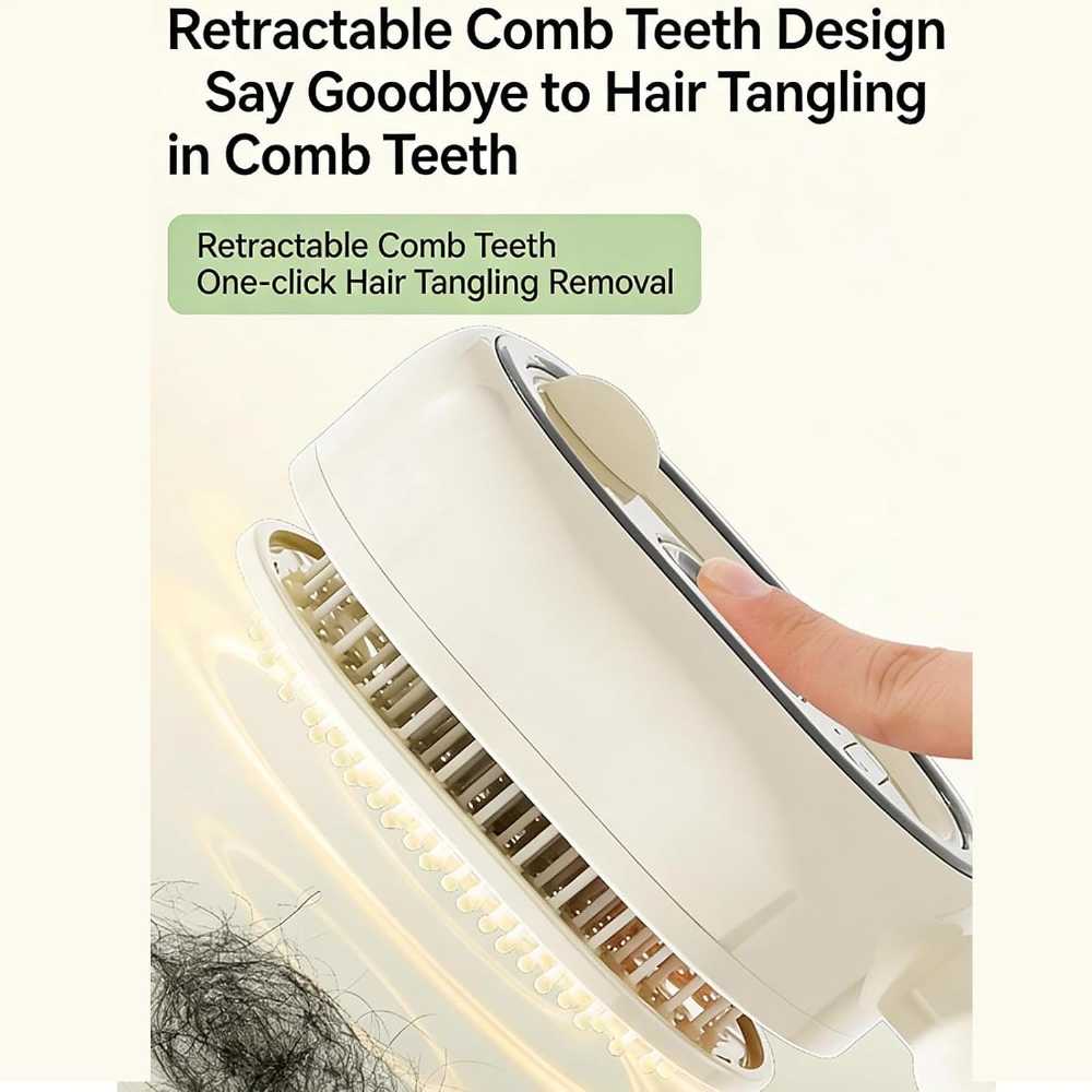Steam Brush – Rechargeable Detangling Hair Brush with Oil