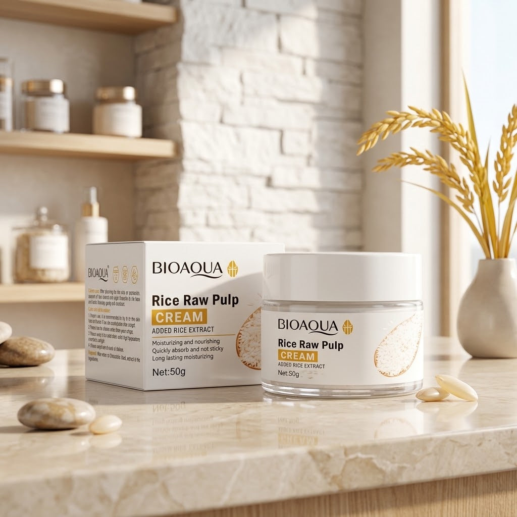 BIOAQUA Rice Raw Pulp Face Cream (50g)