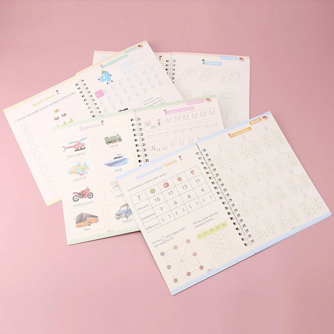 Magic Groove Handwriting Practice Notebook – Reusable Tracing Book for Kids & Adults