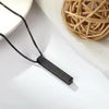 Ayat ul Kursi Scripted Bar Necklace  Engraved Quranic Bar Pendant
