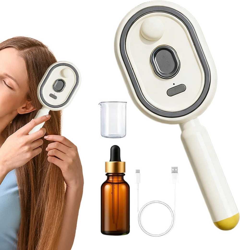 Steam Brush – Rechargeable Detangling Hair Brush with Oil